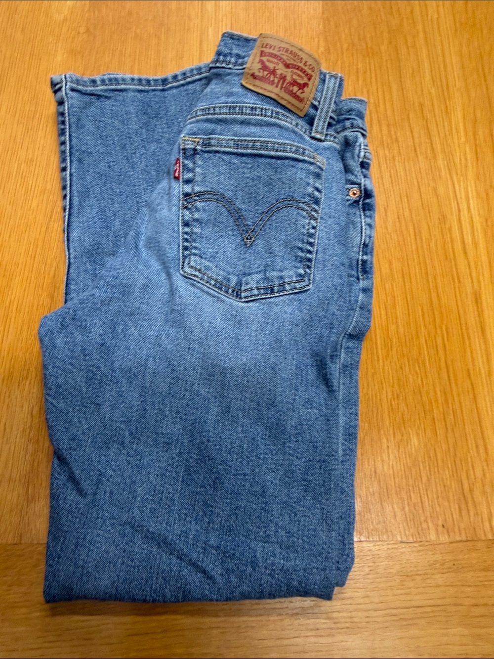 Levi's Wedgie Straight Button Fly Jeans